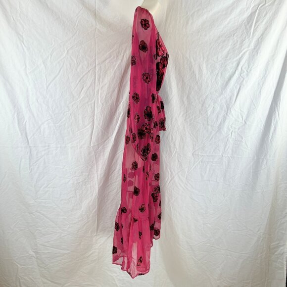 For Love & Lemons Heather Scarf Sheer Midi Dress $237 - Picture 8 of 12